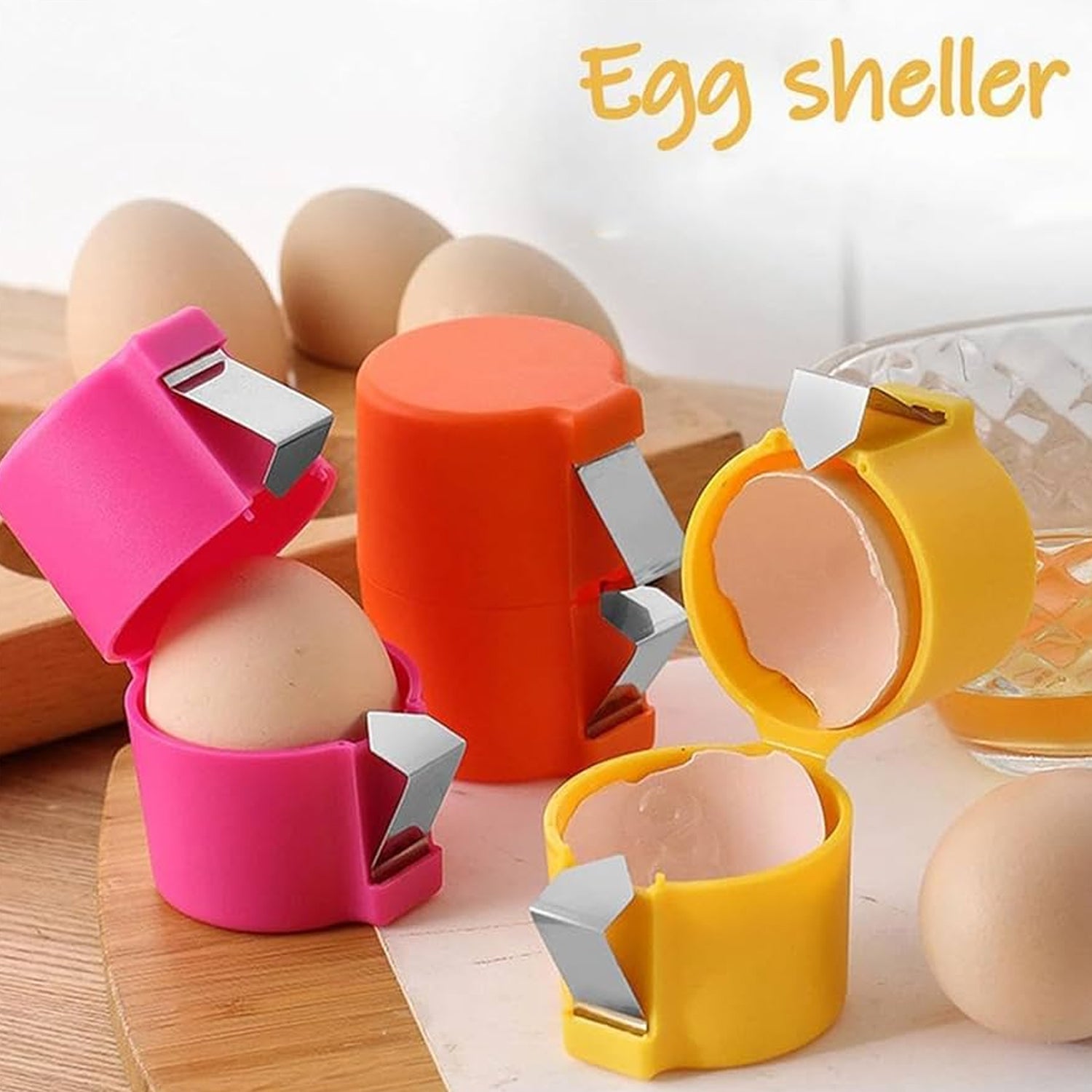 Egg Shell Opener Egg Cracker Tool For Raw Eggs Handheld (1 Pc) Egg Shell Opener Egg Cracker Tool For Raw Eggs Handheld (1 Pc)